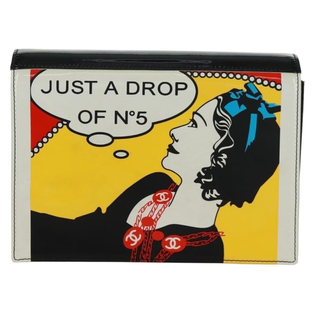 Chanel Just a Drop of No.5 Comic Coco Clutch Patent